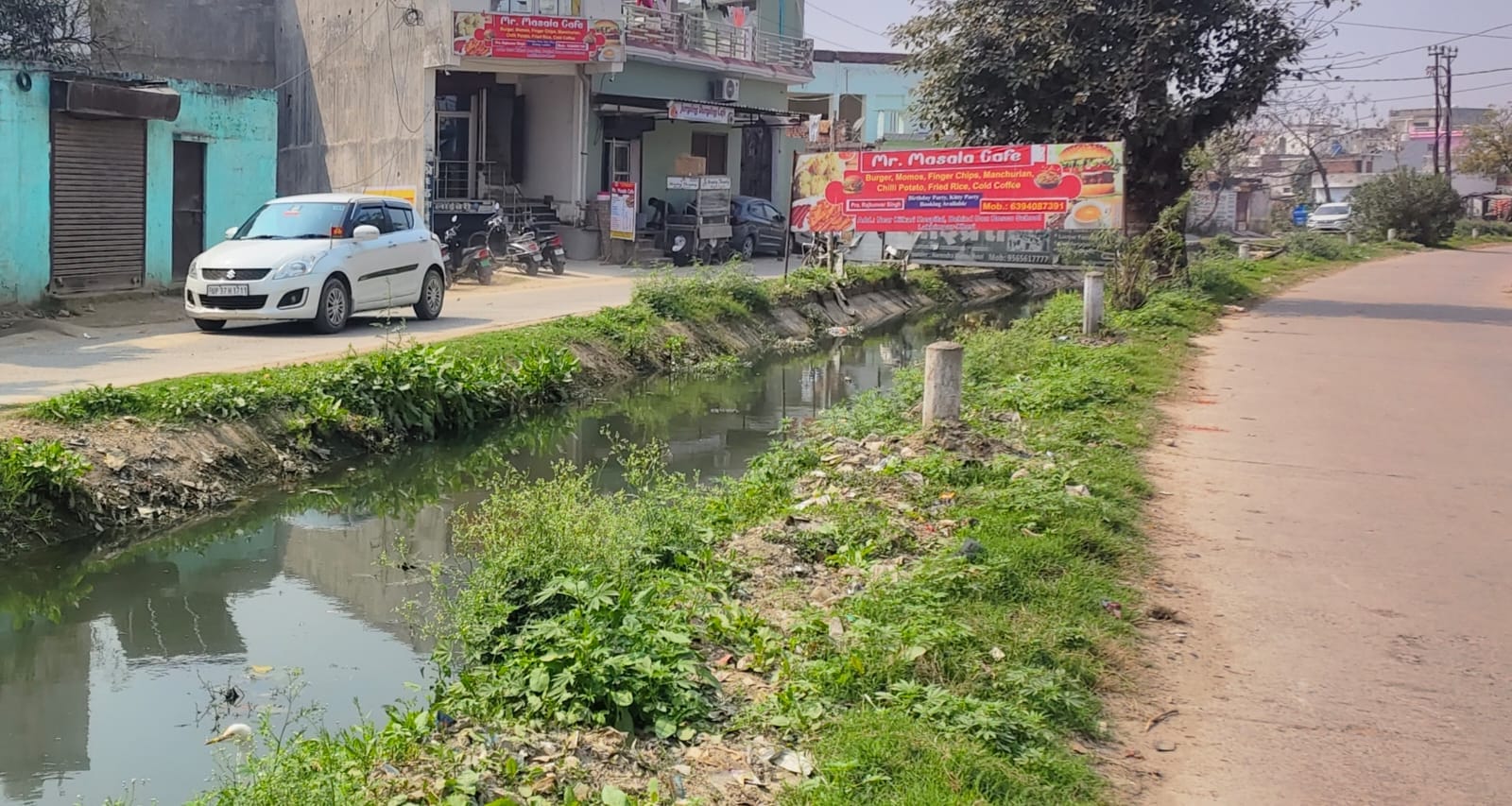 डीसी रोड पर खुला नाला। संवाद डीसी रोड पर खुला नाला। संवाद
