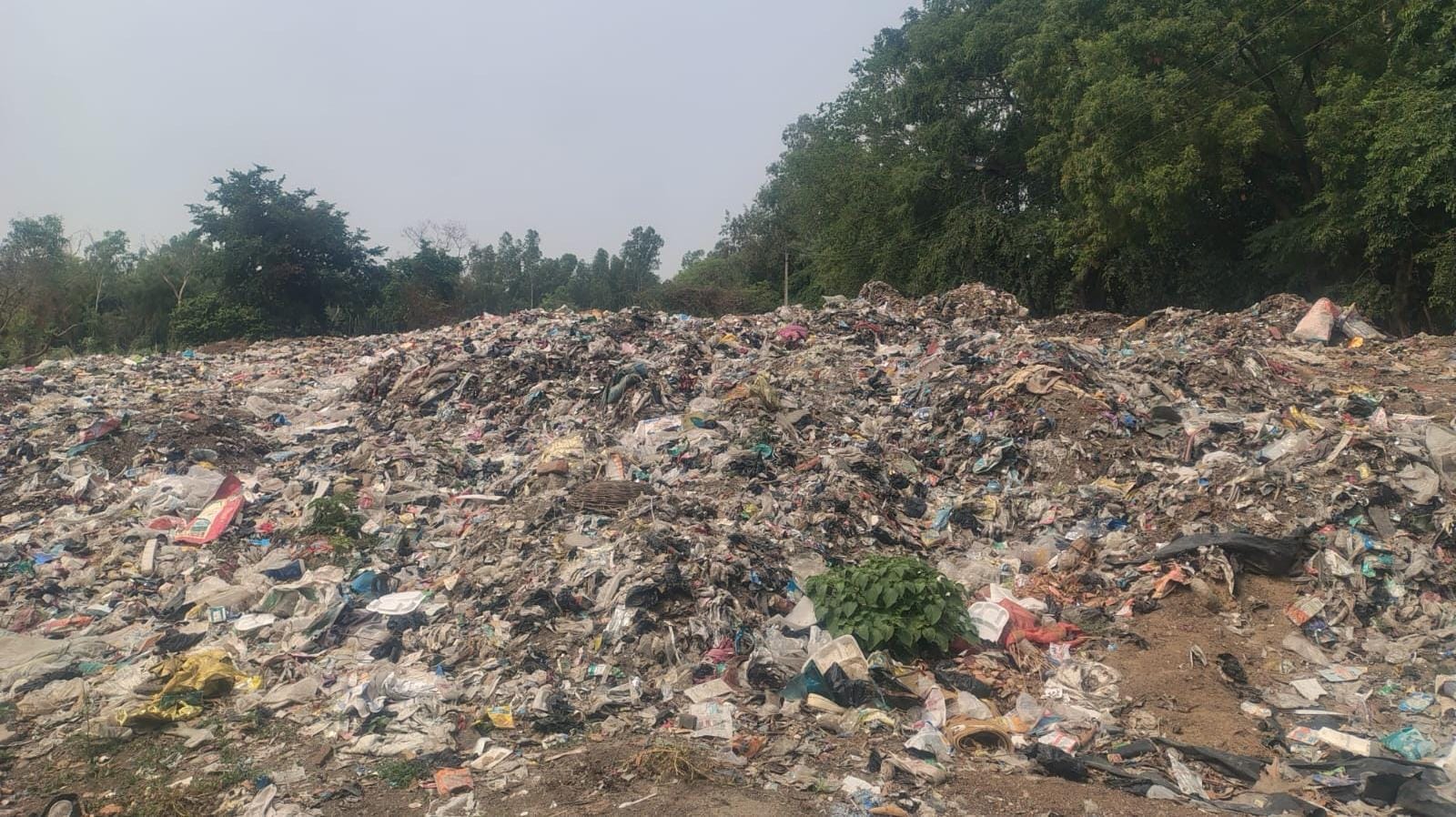 फोटो 12: बिलग्राम के कन्नौज बाईपास पर रोड किनारे लगा कूड़ा। संवाद फोटो 12: बिलग्राम के कन्नौज बाईपास पर रोड किनारे लगा कूड़ा। संवाद