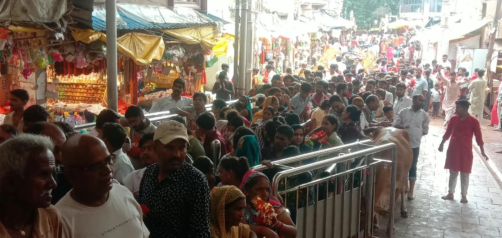 मां विंध्यध्यवासिनी जयंती पर परिसर में उमड़े श्रद्धालु।- संवाद। मां विंध्यध्यवासिनी जयंती पर परिसर में उमड़े श्रद्धालु।- संवाद।