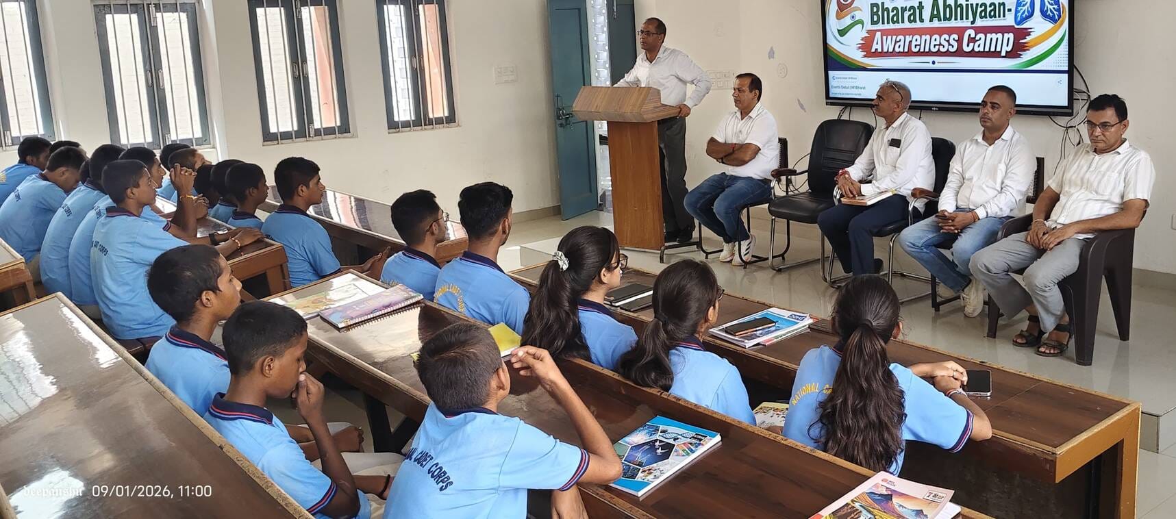 02 ढांड 01कार्यक्रम में एनसीसी कैडेट्स, स्वास्थ्य विभाग के प्रतिनिधि एवं महाविद्यालय के अधिकारी 02 ढांड 01कार्यक्रम में एनसीसी कैडेट्स, स्वास्थ्य विभाग के प्रतिनिधि एवं महाविद्यालय के अधिकारी