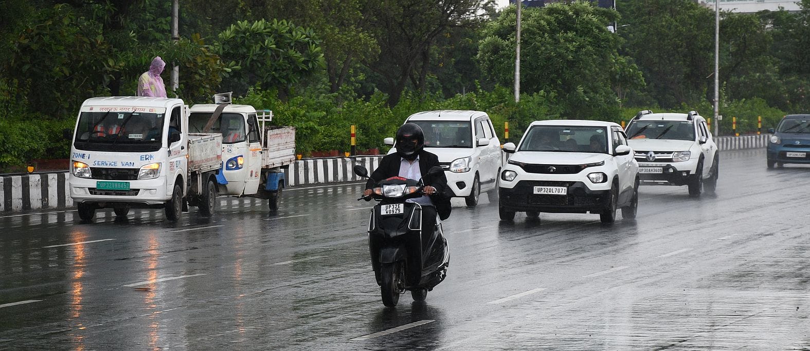 राजधानी में बुधवार को भी बारिश हुई। 