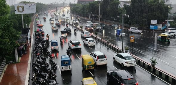 राजधानी में बुधवार को भी बारिश हुई। 