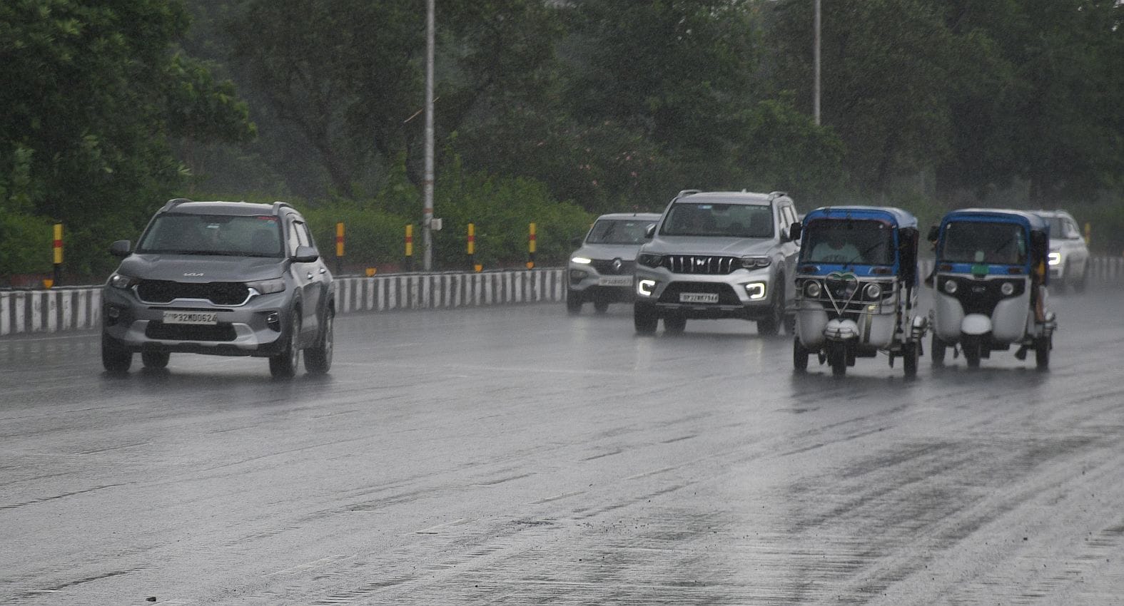 राजधानी में बुधवार को भी बारिश हुई। 