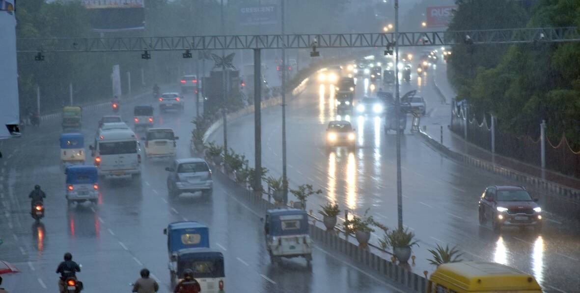 राजधानी में बुधवार को भी बारिश हुई। 