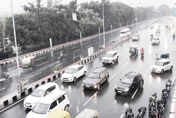 राजधानी में बुधवार को भी बारिश हुई। 