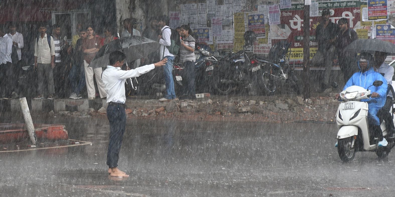 राजधानी में बृहस्पतिवार को झमाझम बारिश हुई। 