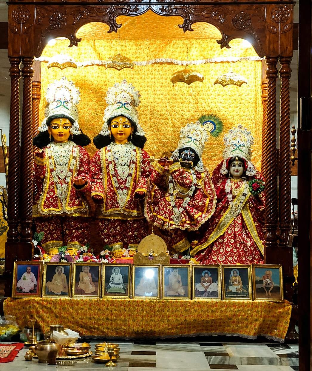 पीडीडीयू नगर के विश्वकर्मा मंदिर परिसर में सजी श्रीकृष्ण जन्माष्टमी की झांकी। संवाद