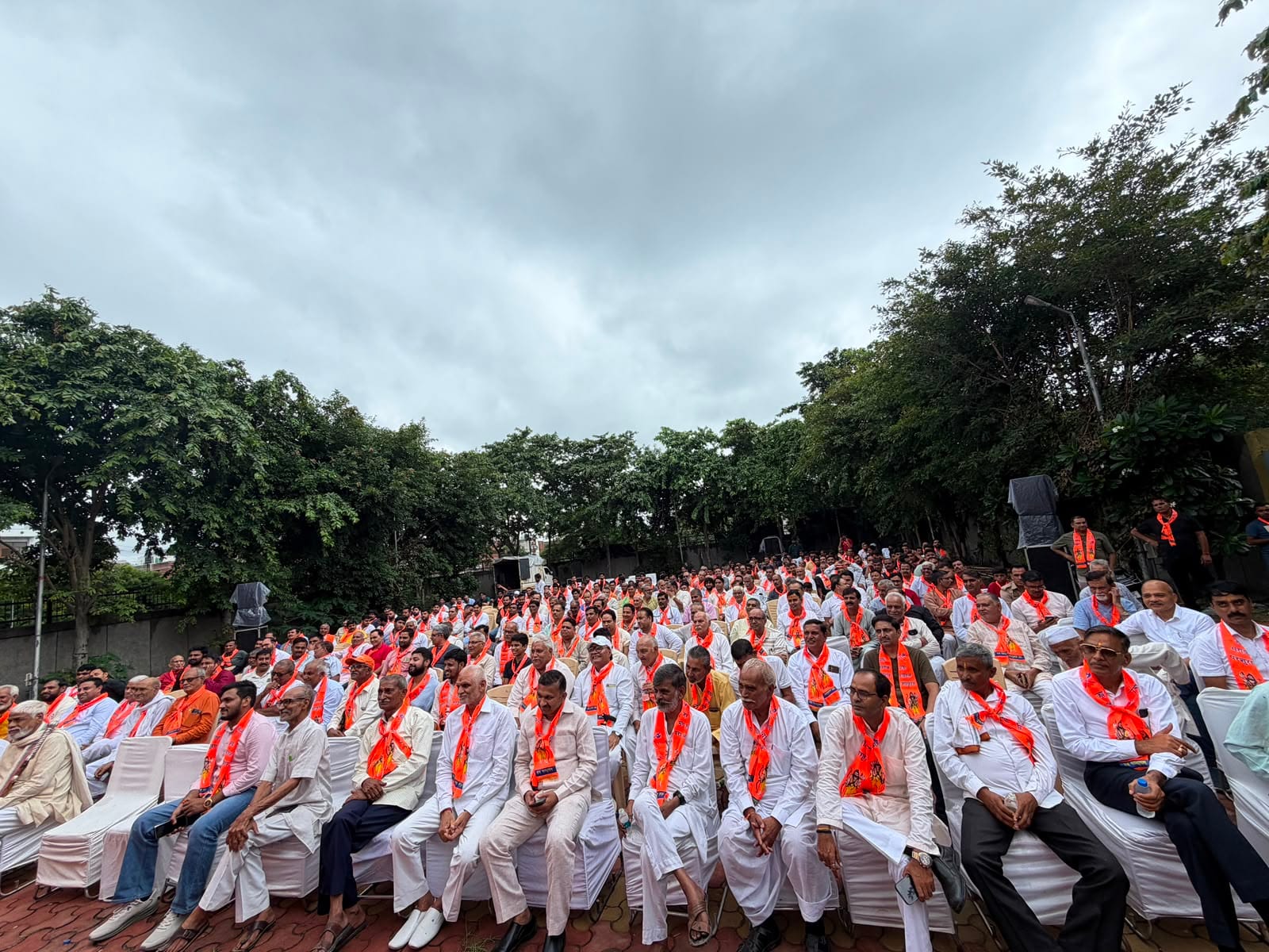 नोएडा गेझा में त्यागी समाज द्वारा आयोजित कार्यक्रम।