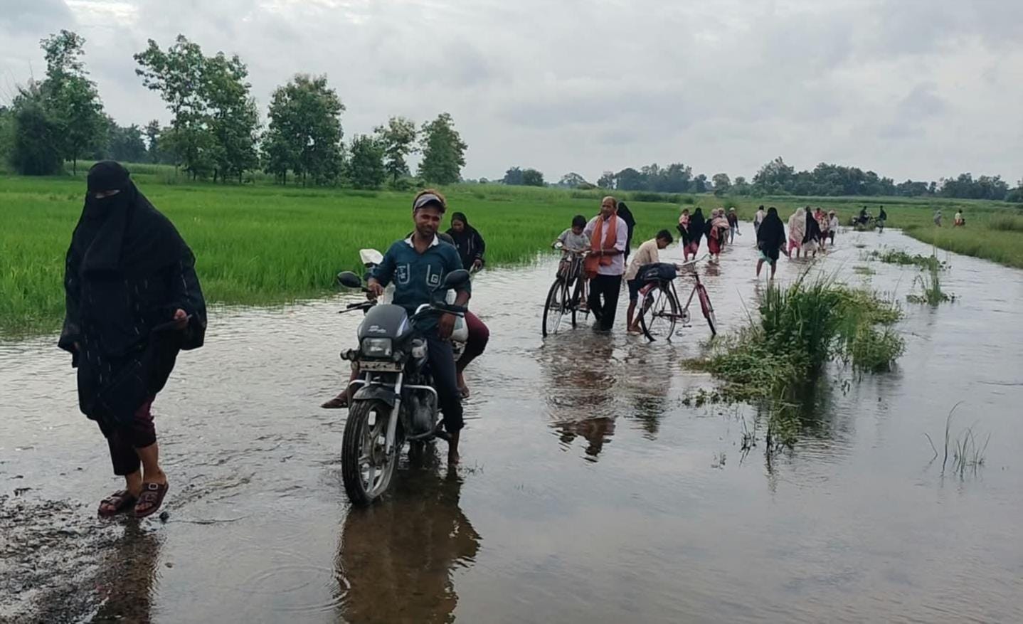 वीरपुर गांव के पास कटान करती राप्ती, कनछेद,सुंदरलाल चौहान वीरपुर गांव के पास कटान करती राप्ती, कनछेद,सुंदरलाल चौहान