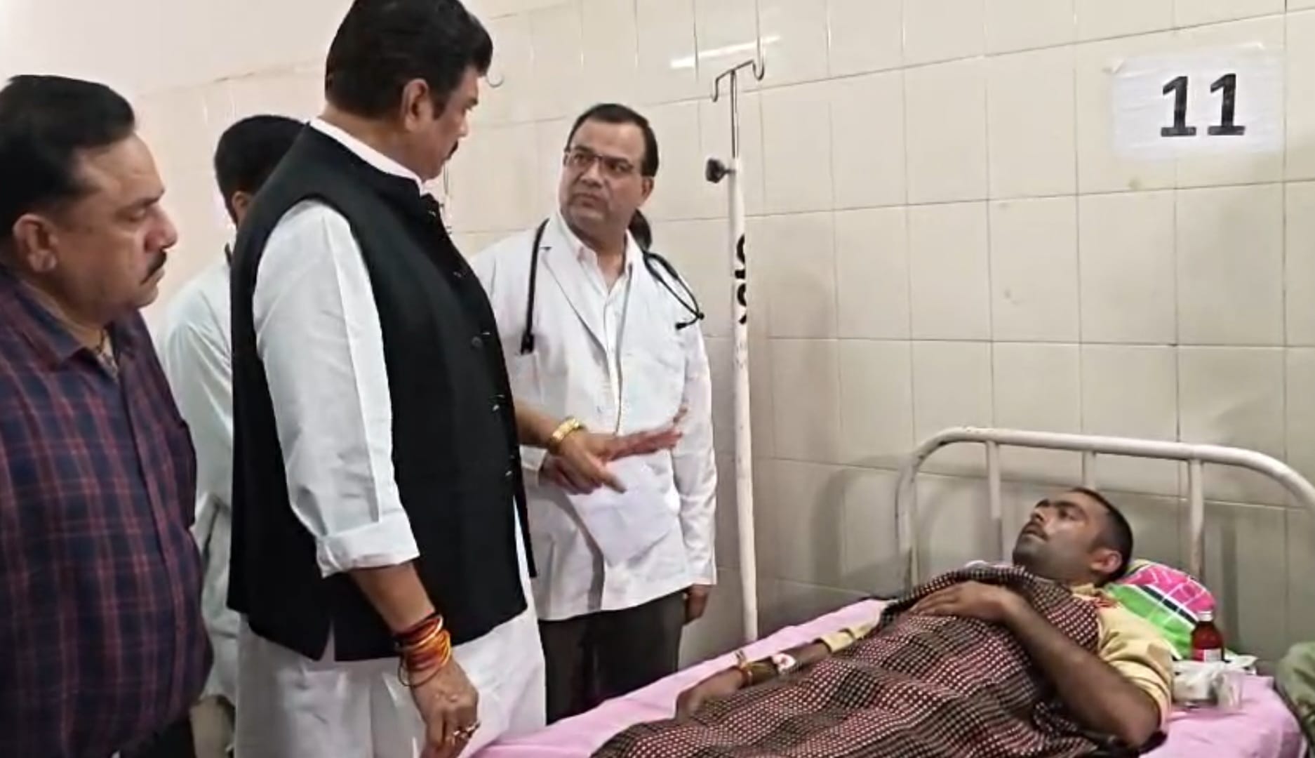 अस्पताल का दौरा