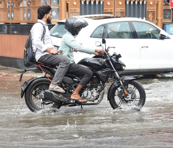 आंधी से गिरे पेड़, बारिश से हुआ जलभराव। आंधी से गिरे पेड़, बारिश से हुआ जलभराव।