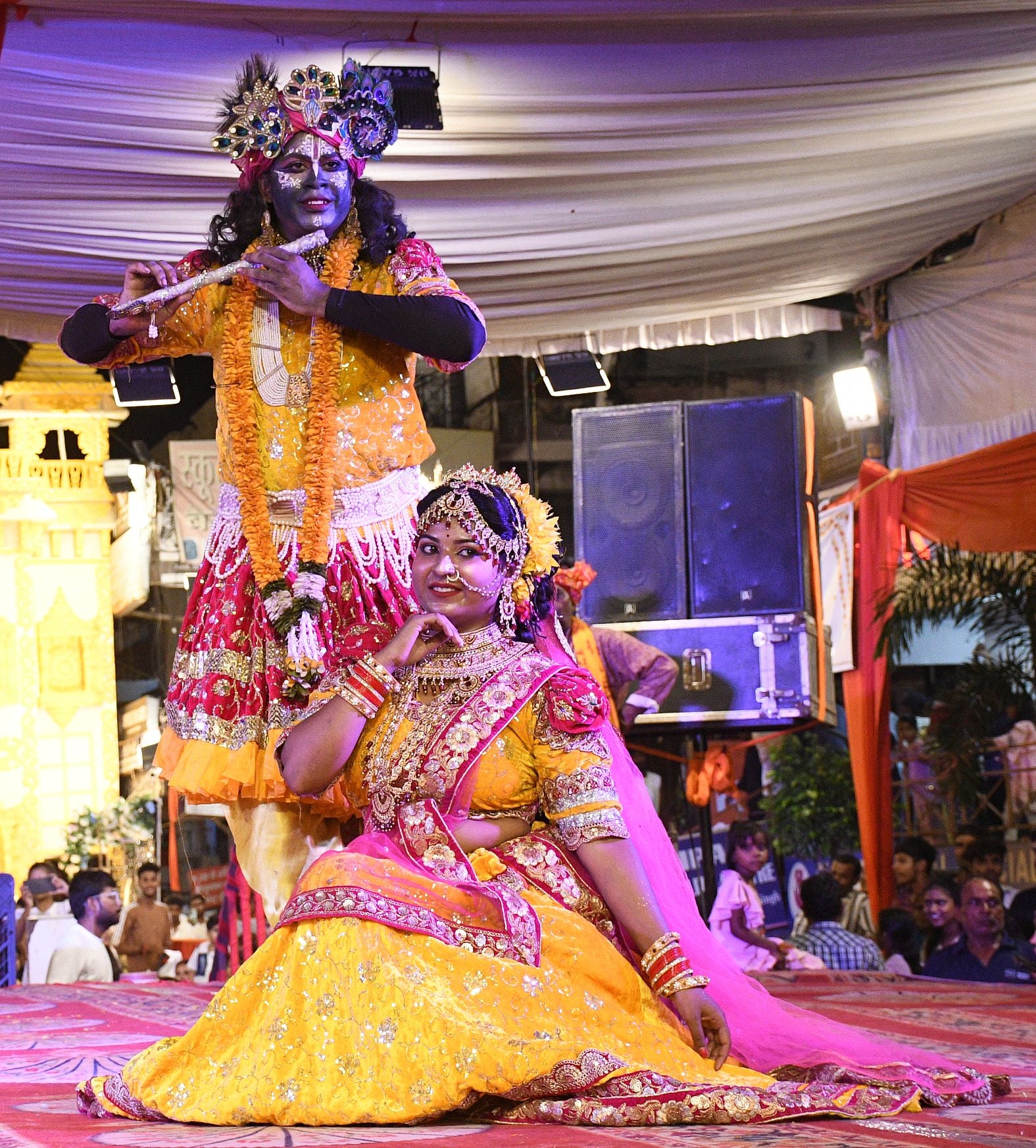 भजनों-झांकियों से सजा गणपति का दरबार भजनों-झांकियों से सजा गणपति का दरबार