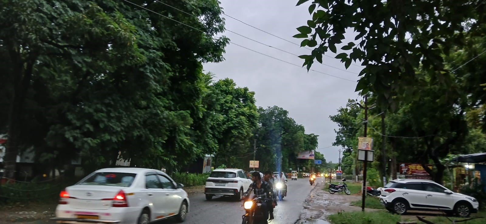 बृहस्पतिवार को हवाओं के साथ हुई बारिश में जलालपुर क्षेत्र में गिरी धान की फसल। संवाद