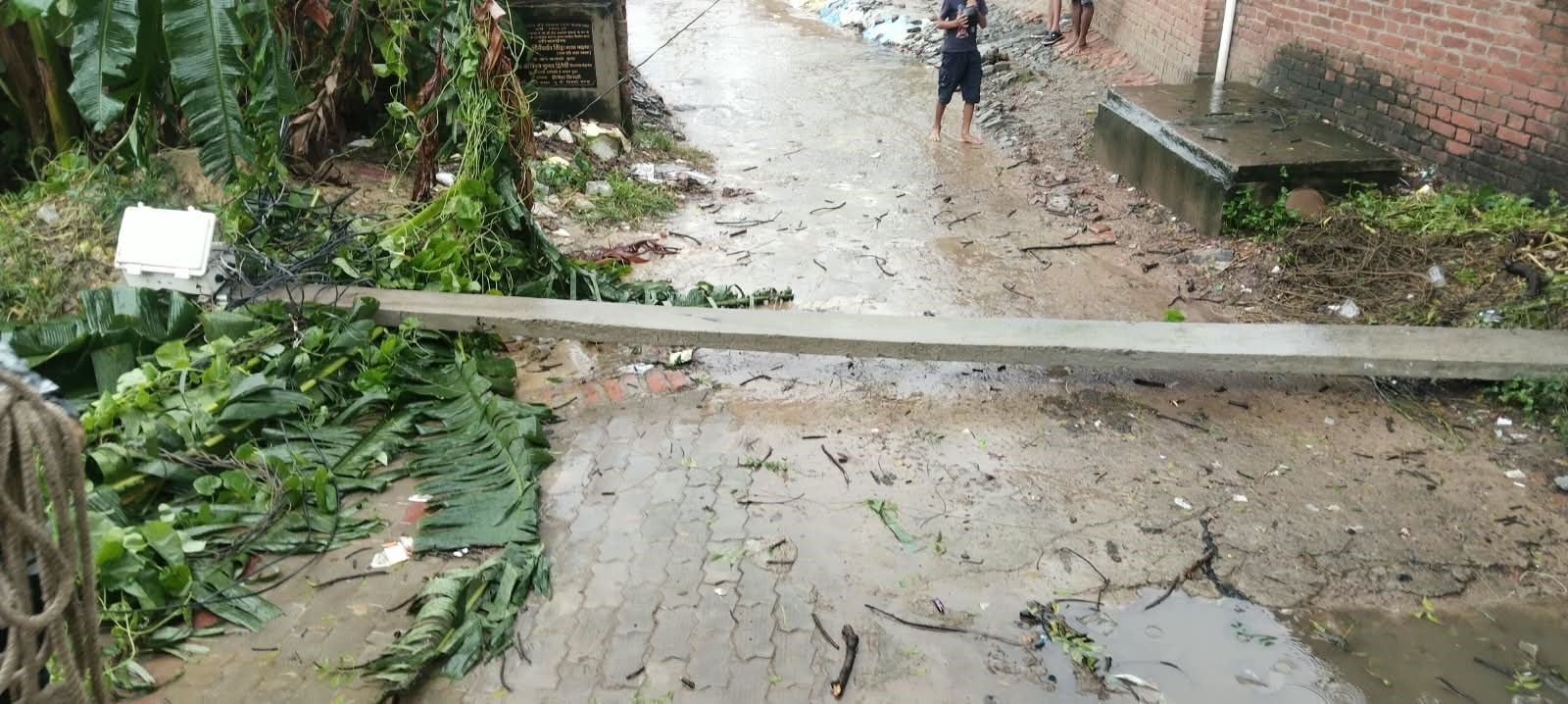 आंधी-बारिश से जिलेभर में पोल व लाइन टूटने से ठप हो गई बिजली आपूर्ति की व्यवस्था। संवाद आंधी-बारिश से जिलेभर में पोल व लाइन टूटने से ठप हो गई बिजली आपूर्ति की व्यवस्था। संवाद