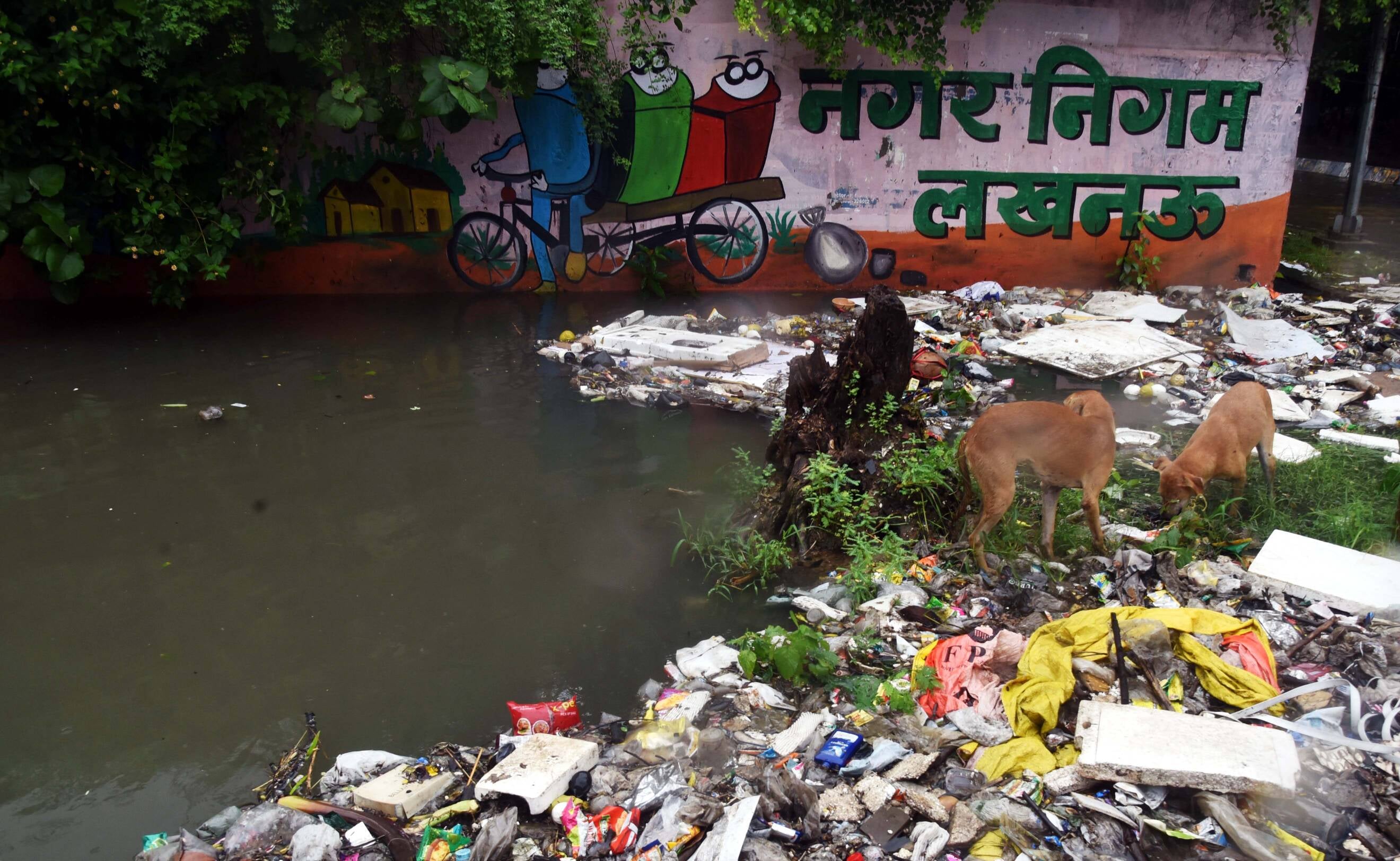 मंडी में जलभराव से हुई परेशानी। मंडी में जलभराव से हुई परेशानी।