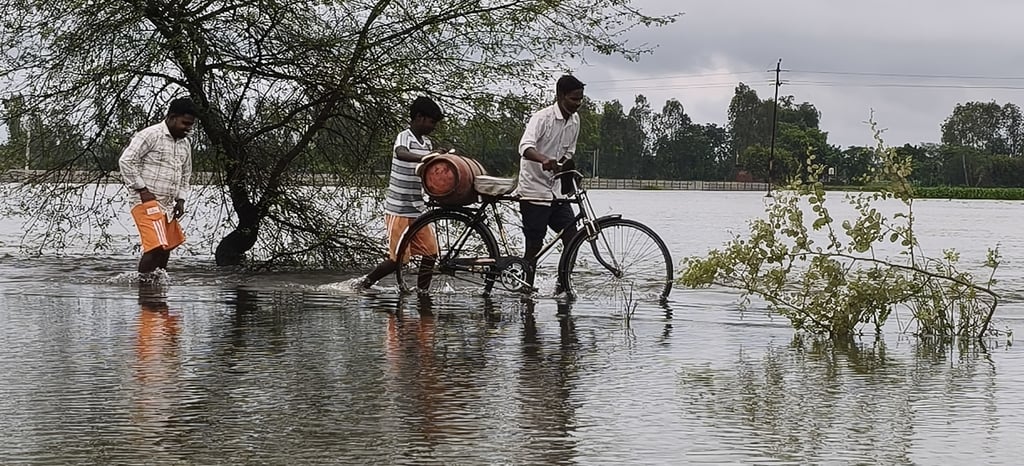 गोमती नदी का बढ़ा पानी। गोमती नदी का बढ़ा पानी।