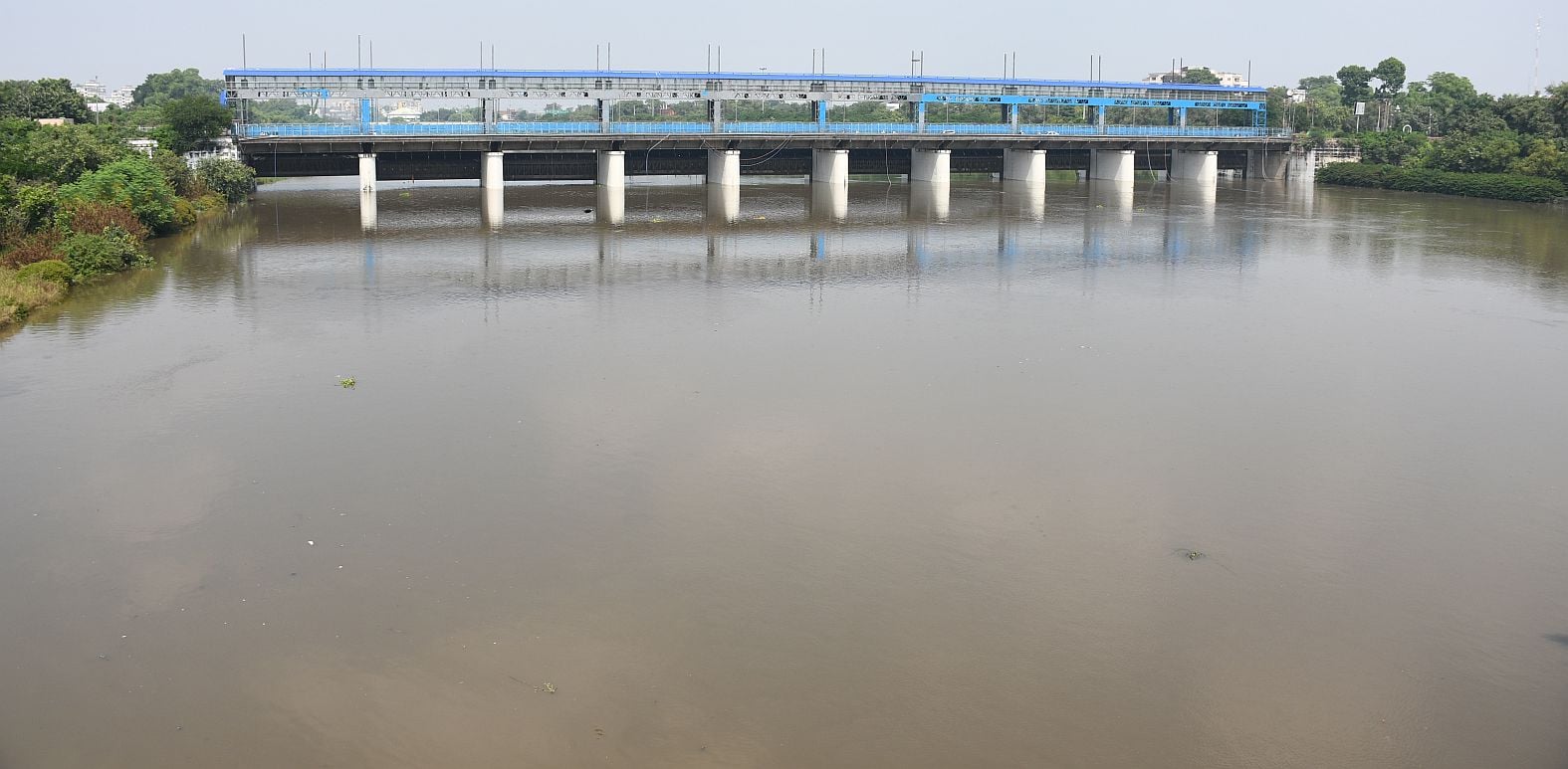 गोमती का जलस्तर शनिवार को बढ़ गया। 