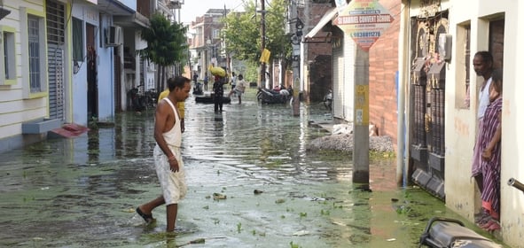 गोमती का बढ़ा जलस्तर। कई इलाकों में बाढ़। गोमती का बढ़ा जलस्तर। कई इलाकों में बाढ़।