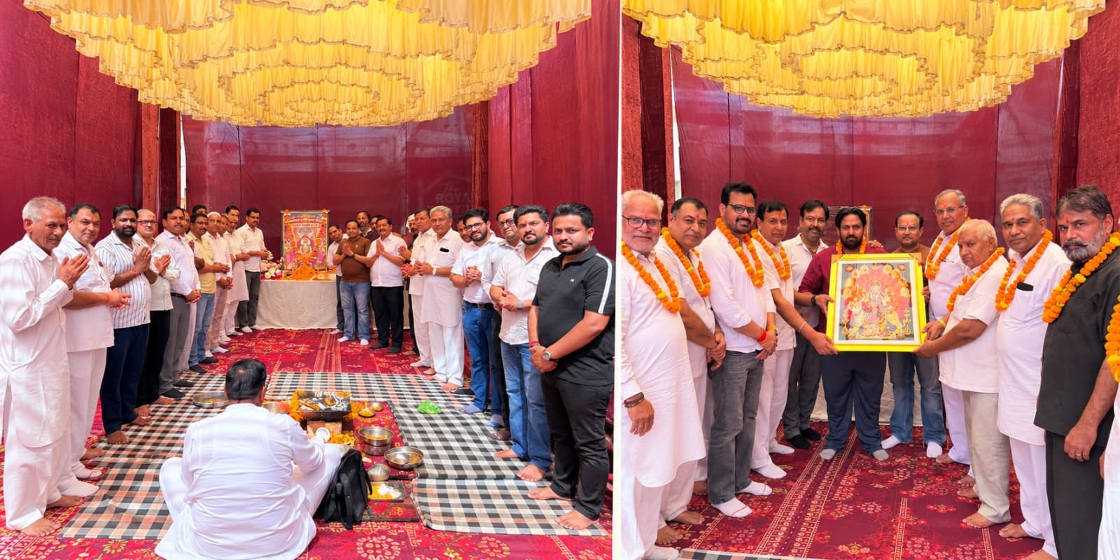 महाराजा अजमीढ़ देव जी की जयंती पर कार्यक्रम में उपस्थित स्वर्णकार समाज के लोग। विज्ञप्ति