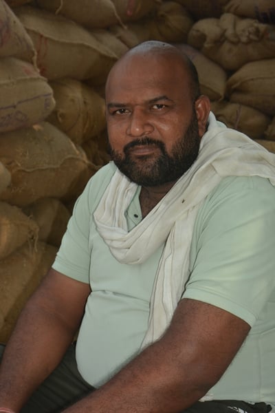 अंबाला छावनी के मोहडा स्थित नई अनाज मंडी में लगे धान के ढेर। संवाद अंबाला छावनी के मोहडा स्थित नई अनाज मंडी में लगे धान के ढेर। संवाद