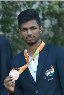 पैरा एथलीट सुवर्णा राज। स्रोत कोच पैरा एथलीट सुवर्णा राज। स्रोत कोच
