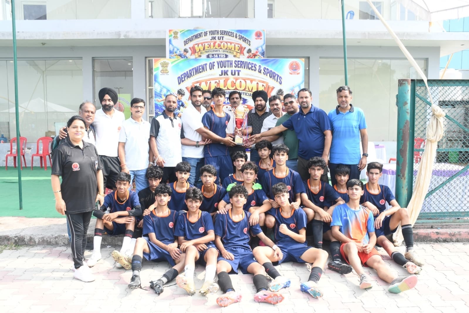 खेल गांव नगरोटा में अंतर जिला यूटी स्तरीय अंडर-14 आयु वर्ग लड़कों की फुटबॉल प्रतियोगिता का फाइन