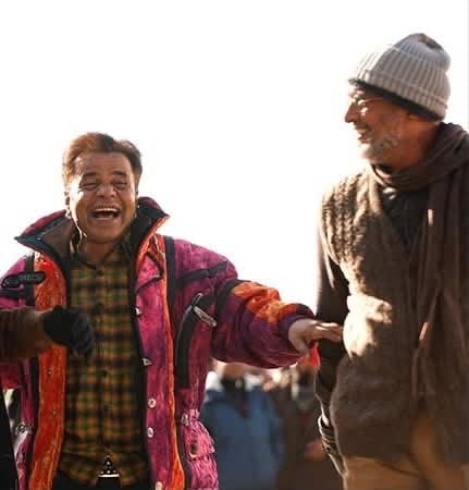 नाना पाटेकर के साथ अंकुश चक आलम। स्रोत: स्वयं