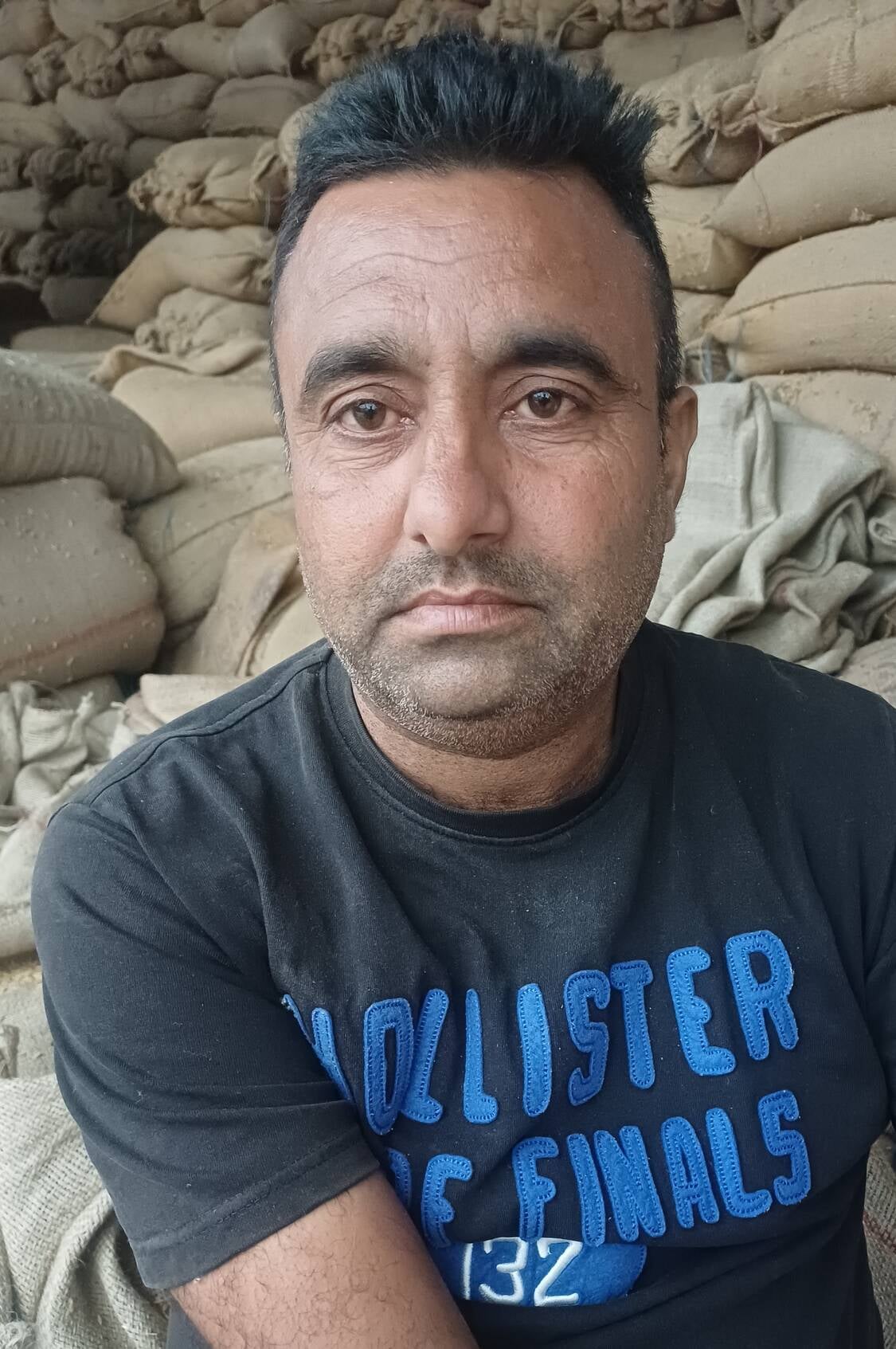 अंबाला छावनी की मोहडा अनाज मंडी में बरसात में भीगा धान। संवाद अंबाला छावनी की मोहडा अनाज मंडी में बरसात में भीगा धान। संवाद