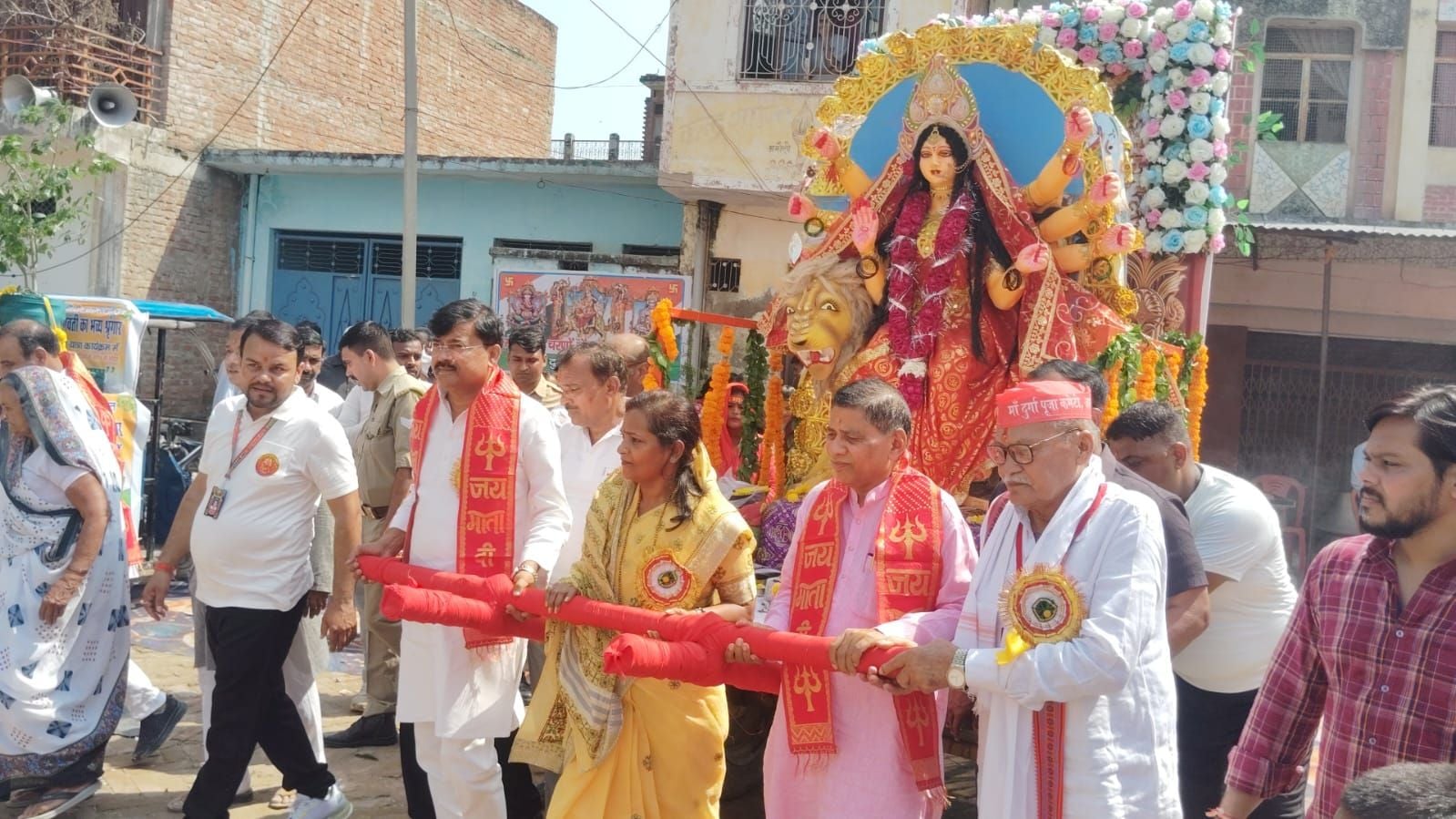 फोटो-35- पटेल नगर में सजा मां का पंडाल। संवाद फोटो-35- पटेल नगर में सजा मां का पंडाल। संवाद