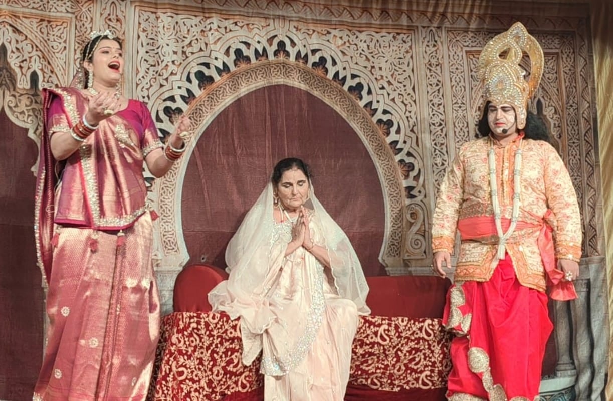 न्यू कॉलोनी गीता भवन की रामलीला में सीता स्वयंवर