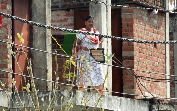 बाढ़ से पीड़ित लोग। बाढ़ से पीड़ित लोग।