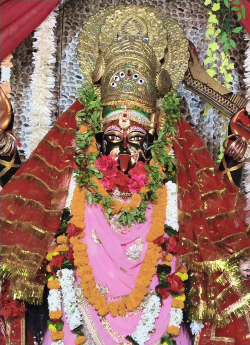 विण्ढमगंज स्थित मां काली शक्तिपीठ की मूर्ति। संवाद