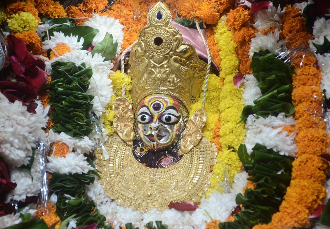 कोहड़ौर के चंदीपुर धाम में मां शेरावाली का भव्य स्वरुप। संवाद