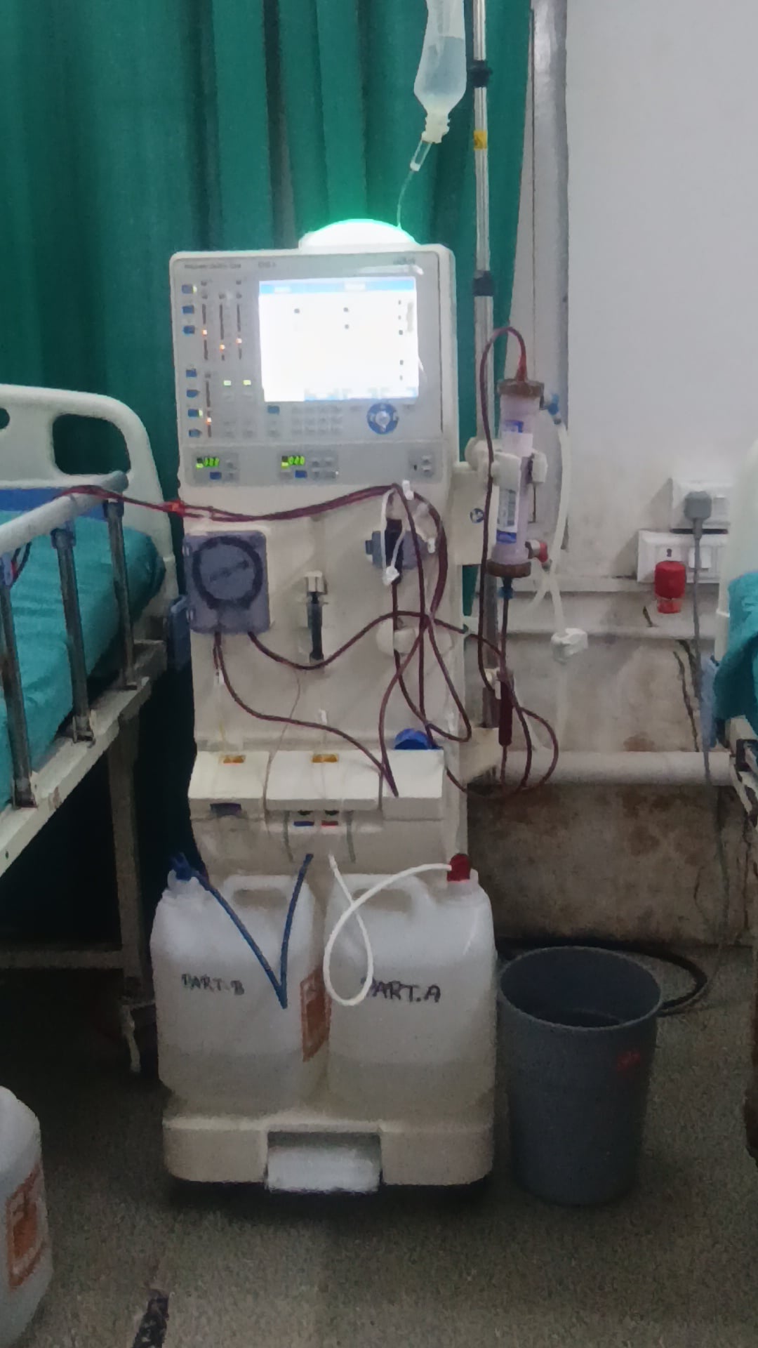 सिविल अस्पताल पांवटा साहिब में संचालित डायलिसिस केंद्र। संवाद