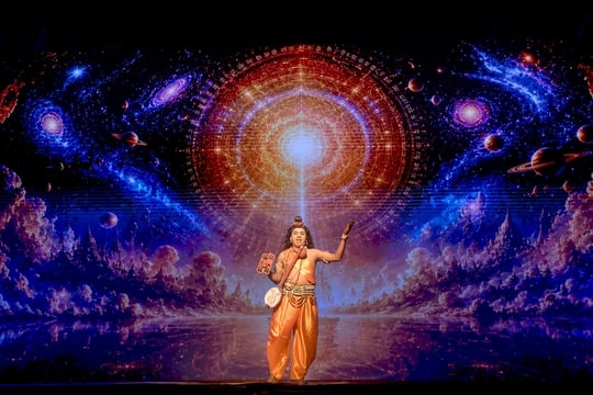 कटरा राम वाटिका परिसर आयोजित में रामलीला का दृश्य। कमेटी कटरा राम वाटिका परिसर आयोजित में रामलीला का दृश्य। कमेटी