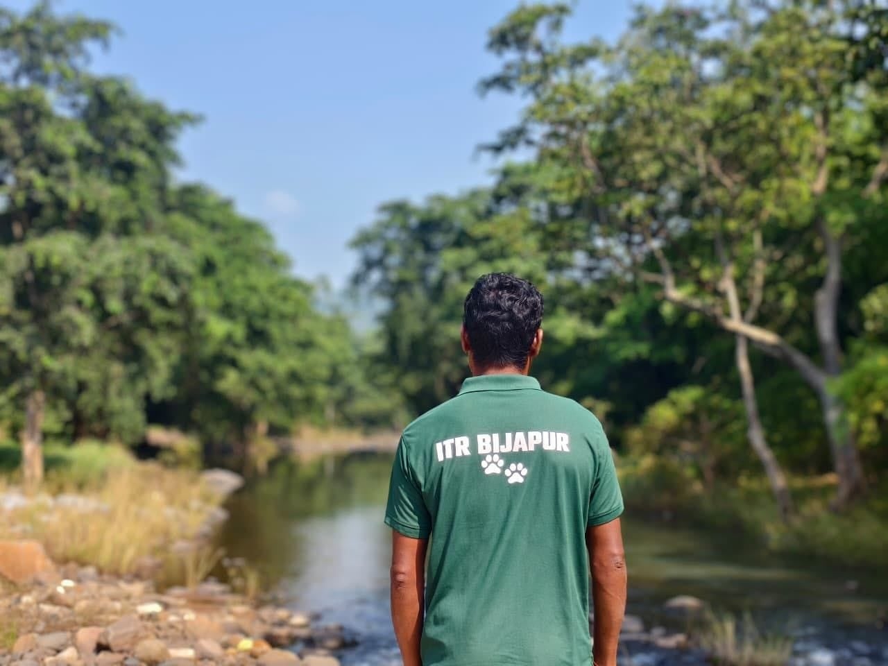 इंद्रावती टायगर रिजर्व के जंगल व नदी का मनोरम दॄश्य
