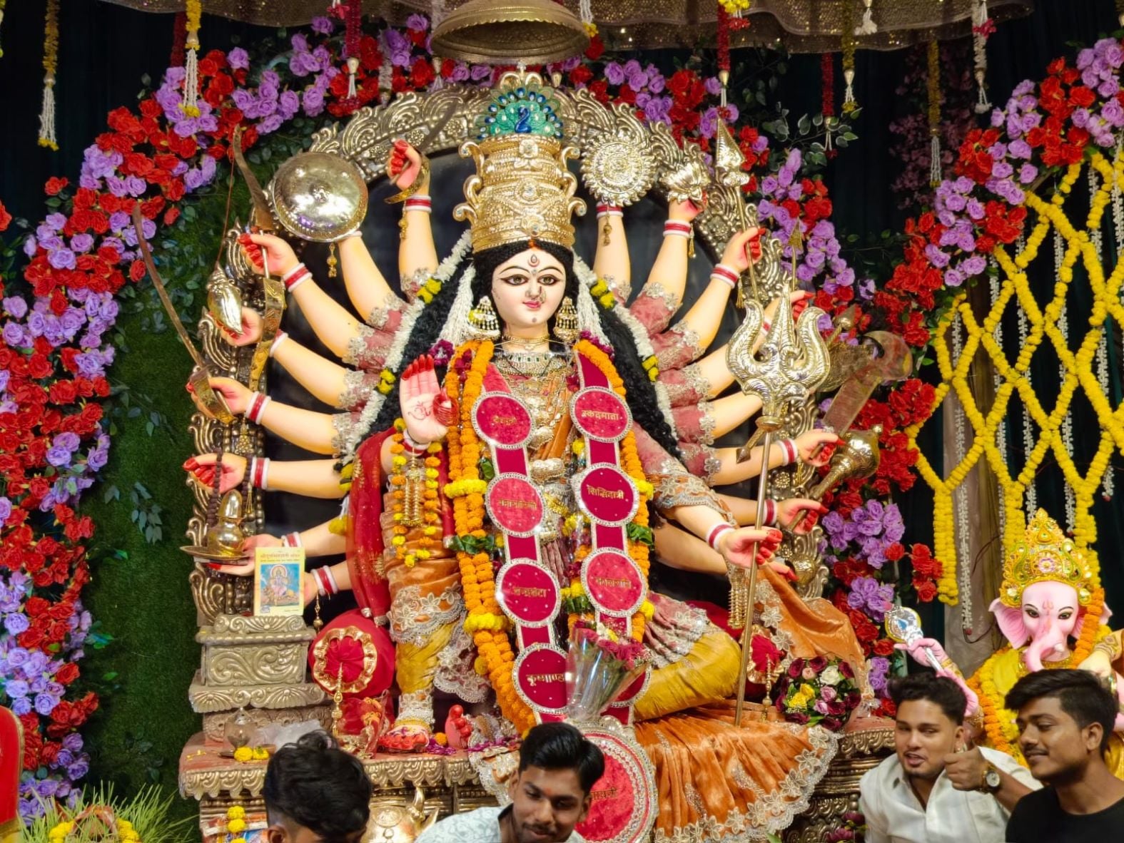  शहर में मां पूर्णागिरि का सजा भव्य दरबार। संवाद