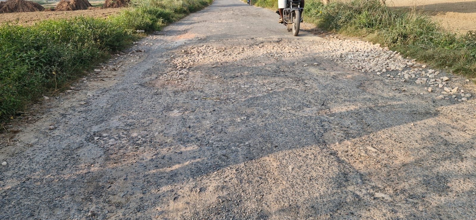 फोटो 21 भटपुरा मार्ग पर गड्ढे। संवाद