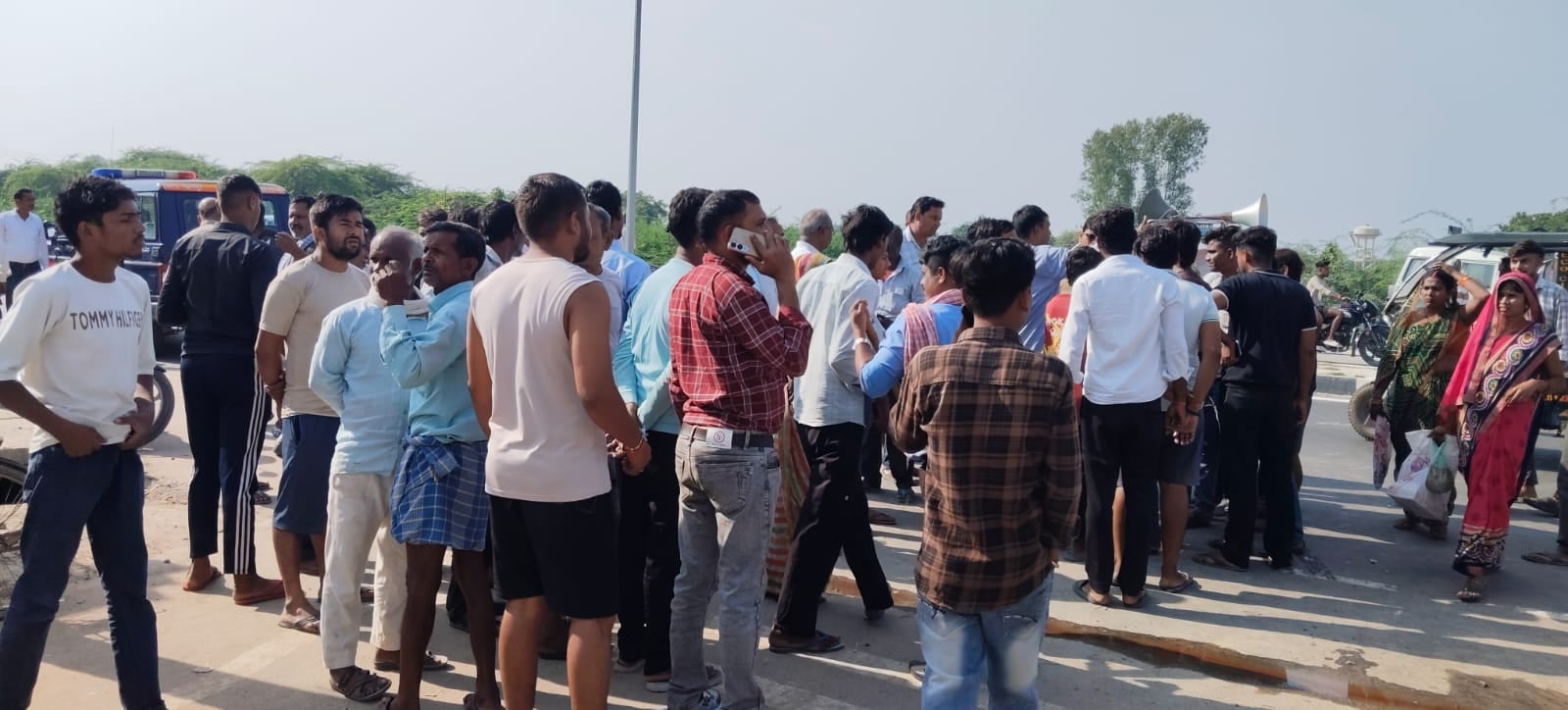 मेडिकल कॉलेज के अस्पताल में भर्ती घायल बिंदेश्वरी। संवाद मेडिकल कॉलेज के अस्पताल में भर्ती घायल बिंदेश्वरी। संवाद