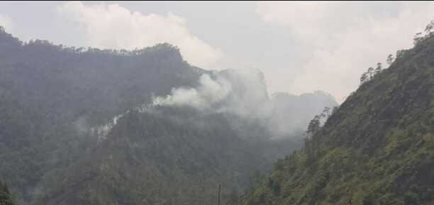 Jungle Of Kalinag, Riguniya And Malani Region Blown By Fire