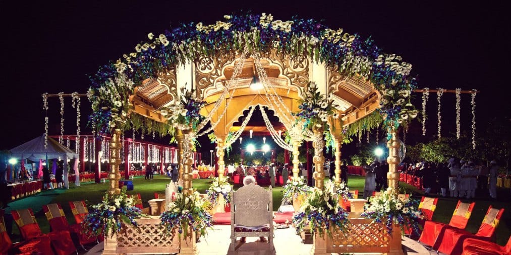 Hindu marriage at night