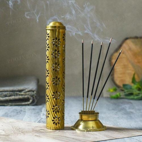 incense sticks in the rooms and ringing the bell