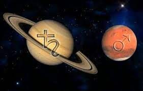 Mars and Saturn