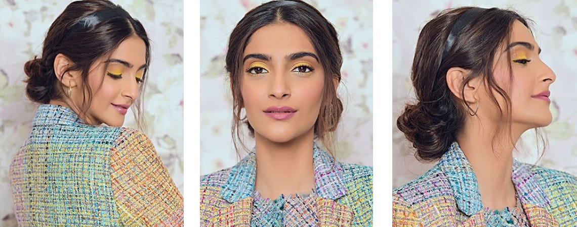 yellow eyeshadow look