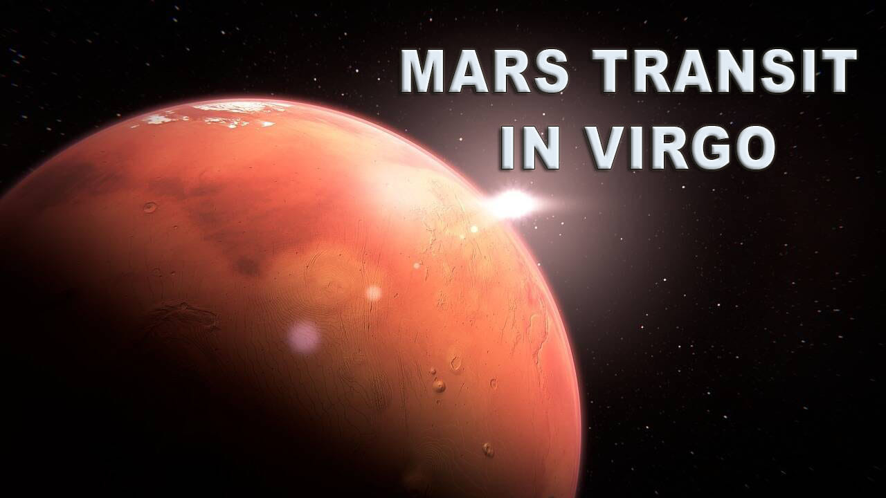 Mars transits in Virgo