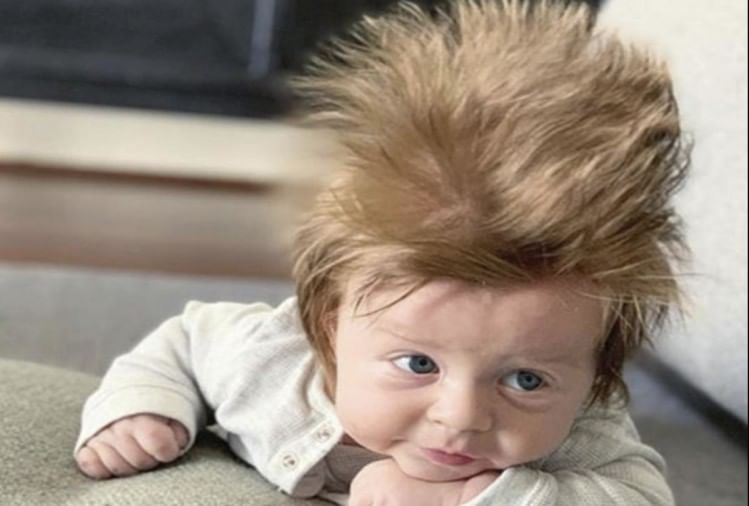 People Are Crazy For This 4 Month Old Baby Hair Style 4