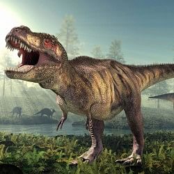 dinosaur prank video of making people panic