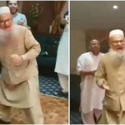 elderly man performs killer Dance steps on Ghar Aaya Mera Pardesi