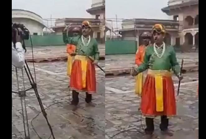 viral viral of Pakistani journalist who dresses up as emperor to report news