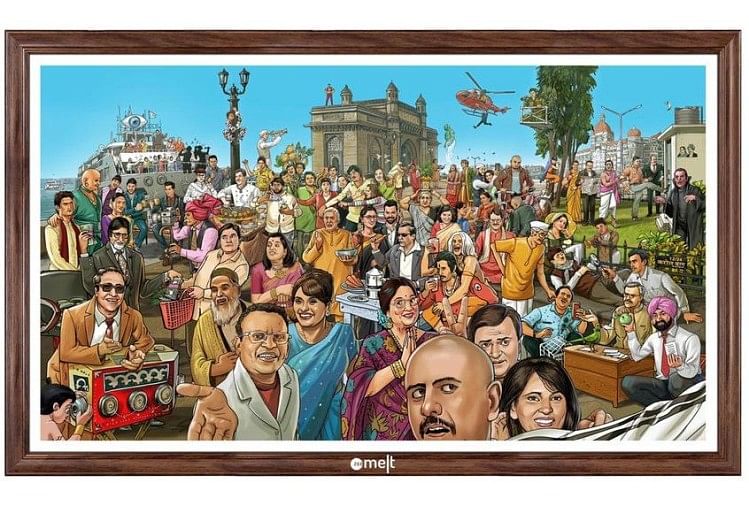 viral photo of 58 characters of indian televison can you spot it